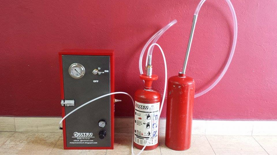 Sistema neumatico de llenado con lanza